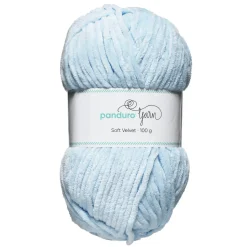 Garn Soft Velvet 100 g lyseblå