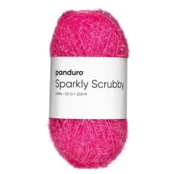 Garn Sparkly Scrubby 50 g ceris