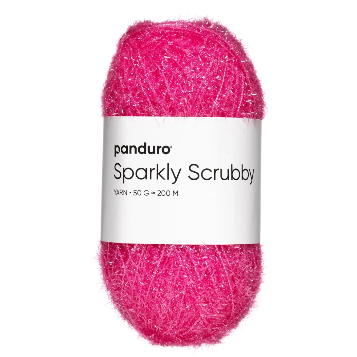 Garn Sparkly Scrubby 50 g ceris