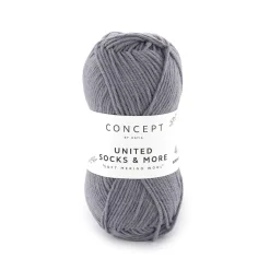 Garn United Socks 25g mellemgrå