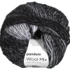 Garn Wool Mix 100 g grå sort