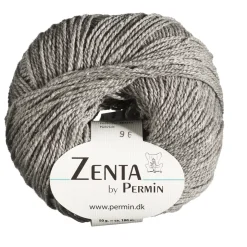 Garn Zenta 50 g lysegrå