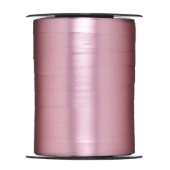 Gavebånd 200 meter på rulle, 1 cm bred – metallic rosa