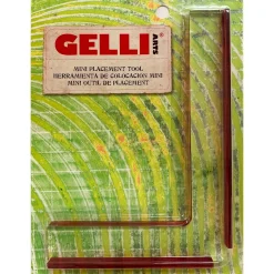 Gelli Arts placement tool, L-formet værktøj til gelprint/ monoprint. 12,7×17,8 cm / 5×7 tommer