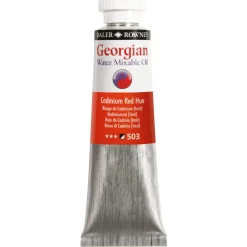 Georgian Water Mixable Oil Colour, vandopløselig oliefarve 37 ml Cadmium Red Deep Hue 504
