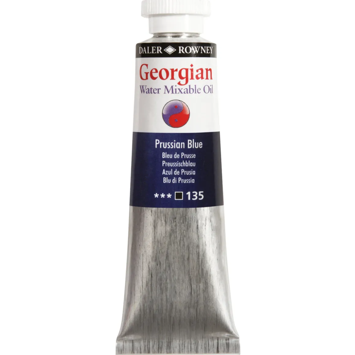 Georgian Water Mixable Oil Colour, vandopløselig oliefarve 37 ml Primary Cyan 142