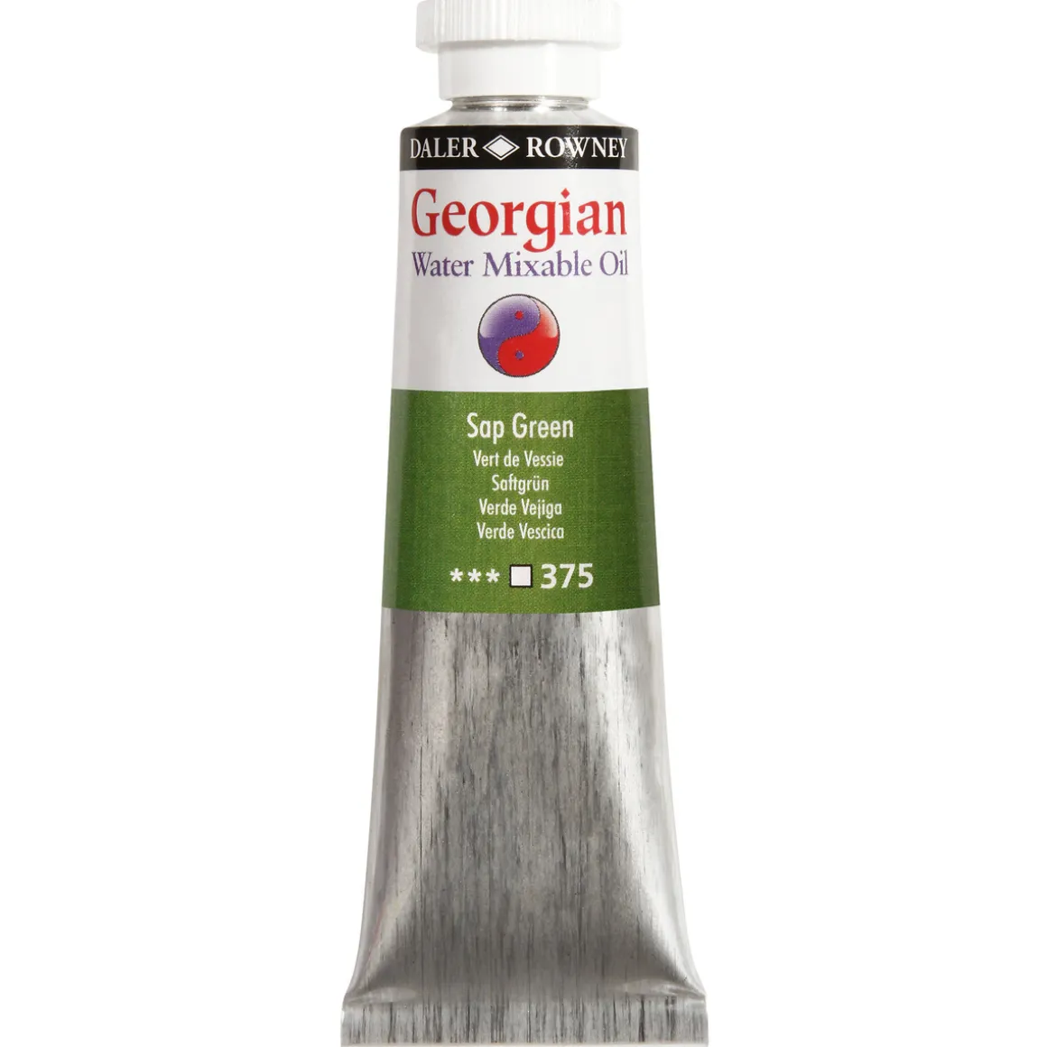 Georgian Water Mixable Oil Colour, vandopløselig oliefarve 37 ml Viridian Hue 382