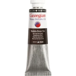 Georgian Water Mixable Oil Colour, vandopløselig oliefarve 37 ml Vandyke Brown Hue 264