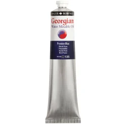 Georgian Water Mixable Oil Colour, vandopløselig oliefarve 200 ml Prussian Blue 135