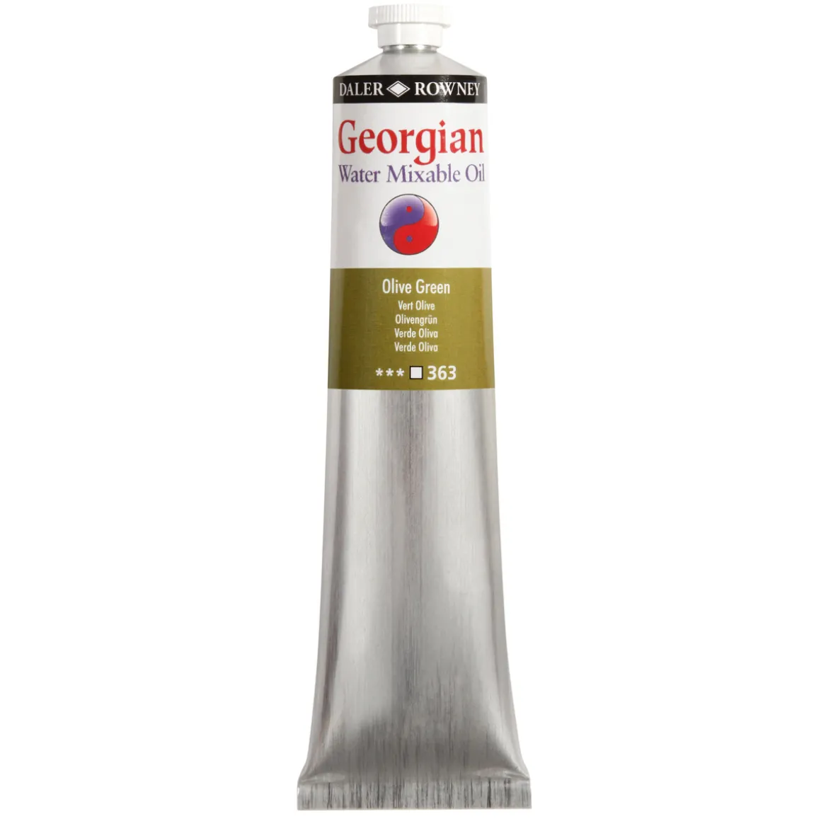 Georgian Water Mixable Oil Colour, vandopløselig oliefarve 200 ml Sap Green 375