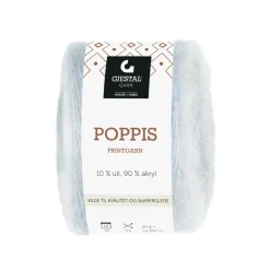 Gjestal Garn Poppis printgarn 50 g lyseblå – gradueret garn