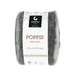 Gjestal Garn Poppis printgarn 50 g grå – gradueret garn
