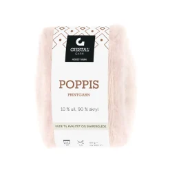Gjestal Garn Poppis printgarn 50 g lys rosa – gradueret garn