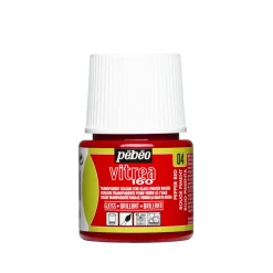 Glasfarve blank rød 45 ml