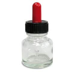 Glasflaske 30 ml med pipette