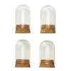 Glasflasker med prop 4 stk. Ø2,5 cm, 4,3 cm høje
