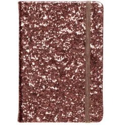 Glitrende notesblok A6 (105×150 mm) med 80 linjerede ark