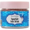 Glitterpulver, spiseligt glitter til drikkevarer, blå 10 gram