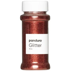 Glitter rød, 70 gram gnistrende glitter fremstillet af >90% cellulose!