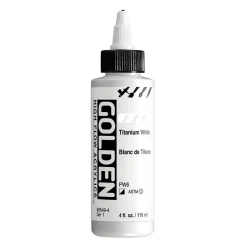 Golden Artist High Flow Acrylics 118 ml – Titanium white #8549 series 1