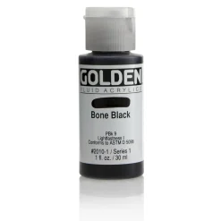 Golden Fluid Acrylics 30 ml - 2010 Bone Black