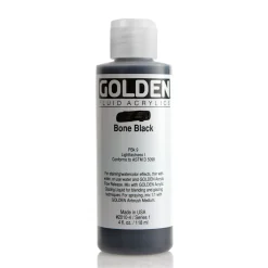 Golden Fluid Acrylics 118 ml - 2010 Bone Black
