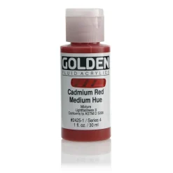 Golden Fluid Acrylics 30 ml - 2425 Cadmium Red Medium Hue
