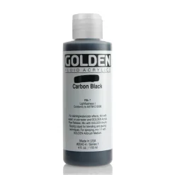 Golden Fluid Acrylics 118 ml - 2040 Carbon Black