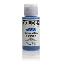 Golden Fluid Acrylics 30 ml - 2050 Cerulean Blue Chromium