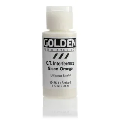 Golden Fluid Acrylics 30 ml - 2485 C.T. Interference Green-Orange