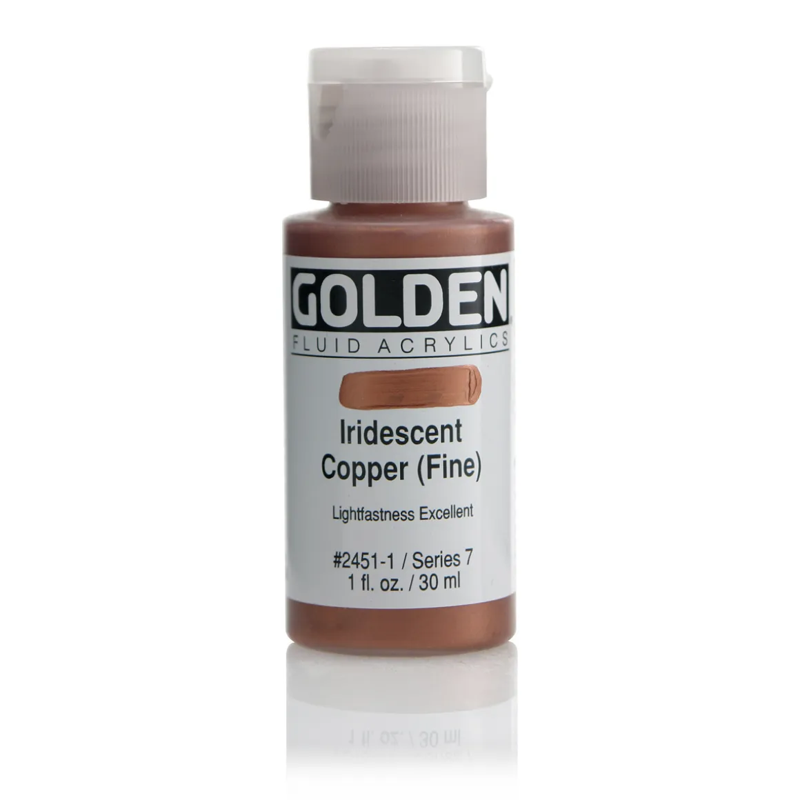 Golden Fluid Acrylics 30 ml - 2452 Iridescent Copper Light F.