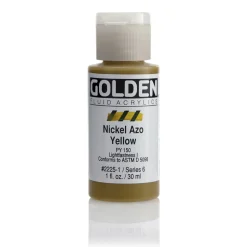 Golden Fluid Acrylics 30 ml - 2225 Nickel Azo Yellow