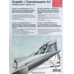 Grafitpapir A4 5-pak hvid