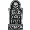 Gravsten med teksten Trick or Treat – 59 cm høj