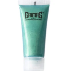 Grimas Liquid Make-Up Pearl, metallicglinsende ansigtsmaling, 8 ml grøn