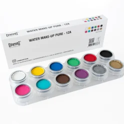 Grimas Make-Up Pure 12A – 12 vandbaserede ansigtsfarver til halloween og udklædning!