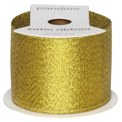 Guldfarvet glitterbånd – 8 m langt 40 mm bredt
