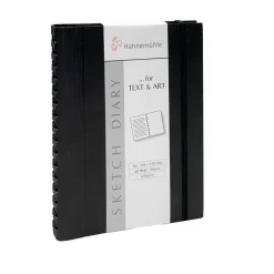 Hahnemühle Sketch Diary, spiralindbundet skitsedagbog, A5, 60 sider, 120 g/m²