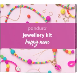 Happy neon charms jewellery kit – lav dine egne flotte smykker