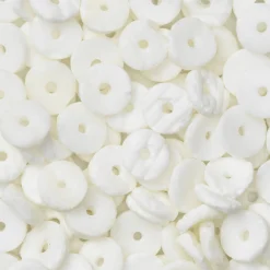 90–100 heishi beads/heishi-perler af ægte muslingeskal