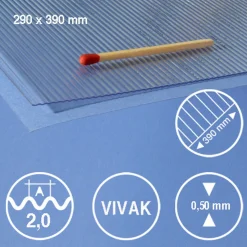 Hermoli ark korrugeret pet 2mm