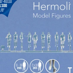 Hermoli stående figurer 1:100