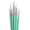 HIMI Gouache Brush, 5-pack Green Bird – 5 runde grønne pensler #5, 6, 9, 10, 12