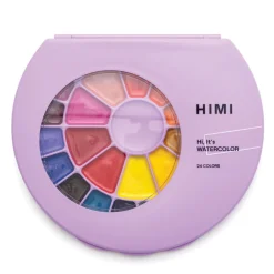 Himi Watercolour Kit, 24 akvarelfarver og 1 pensel