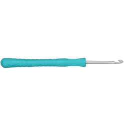 Hæklenål Easy Grip, længde 14 cm Ø4,0 mm –&nbsp;aluminium