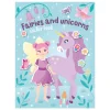 Hobbybog stickers – Elver & enhjørninger! 21×28 cm, 8 farvestrålende motiver + 4 sider stickers