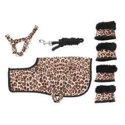 Hobby Pony – komplet udstyr med dækken, sko og tilbehør i detaljeret leopardmønster!