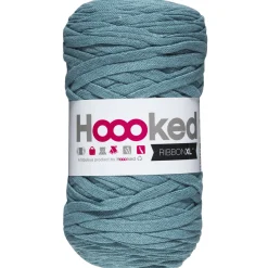 Hooked Ribbon XL garn 250 g turkisgrøn – RXLSP9 Emerald splash