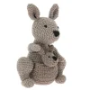 Hoooked DIY-kit Kangaroo Kayleigh och hennes minsting! H. 23 cm