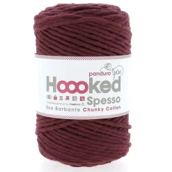 Hoooked Spesso Eco Barbante Chunky Cotton by Panduro Yarn – 500 g vinrød, Berry S1050
